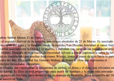 Mabon Sabbat Menor, segundo festival de la cosecha, equinoccion de otoño, 21 de marzo🌾