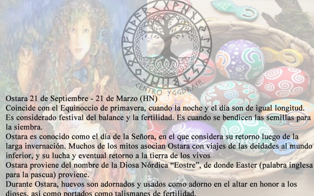 Ostara, equinoccio de primavera, 20-23 de septiembre
