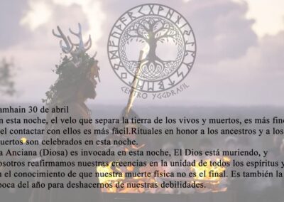Samhain, año nuevo 30 de Abril 1 mayo